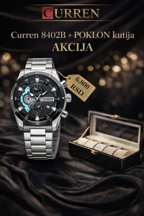 Curren 8402B + POKLON KUTIJA