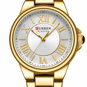 Curren 9091-Golden Crown Woman Watch